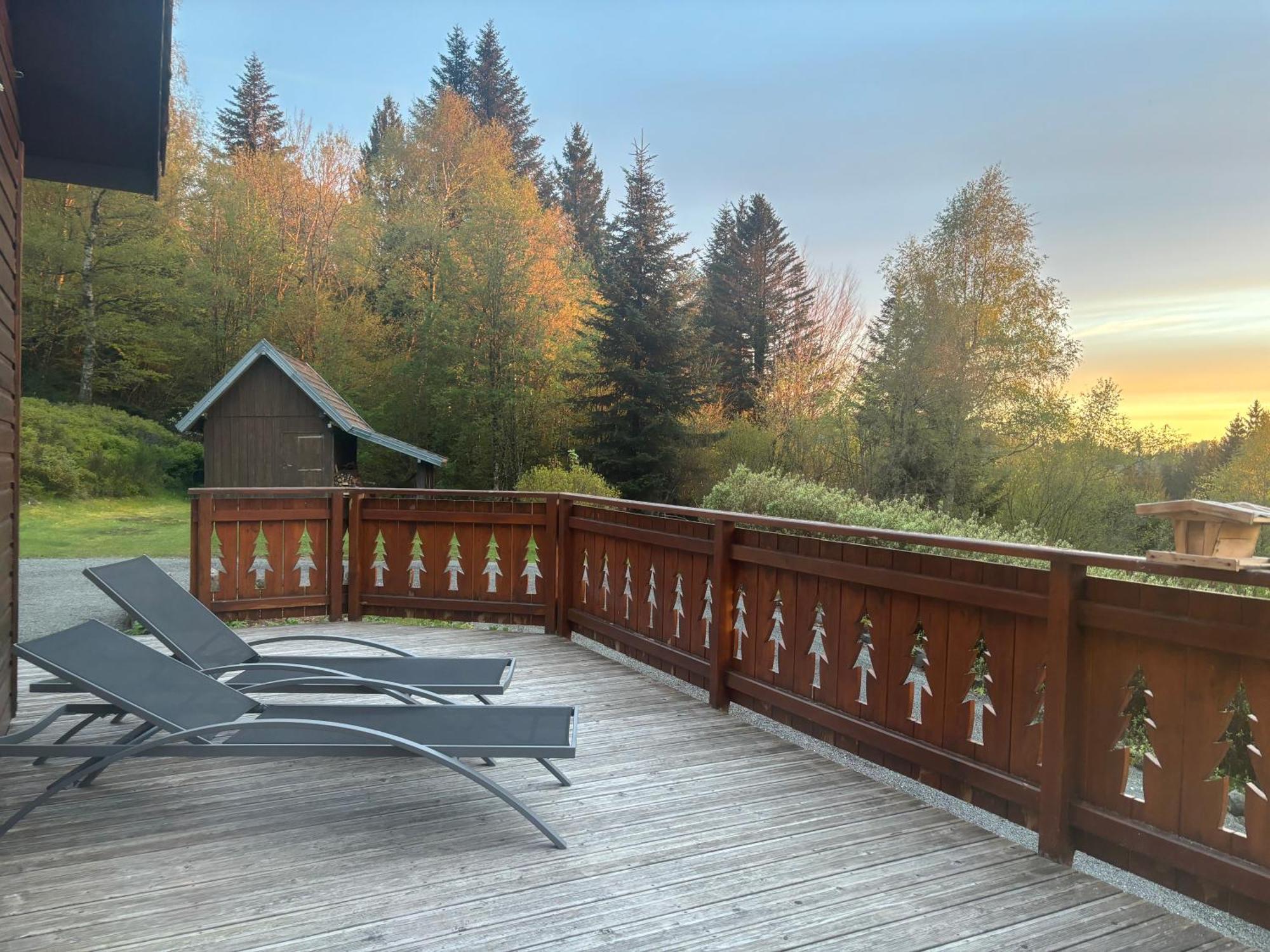 Chalet Avec Jacuzzi Prive, Vue Sur Les Vosges Belfahy Bagian luar foto