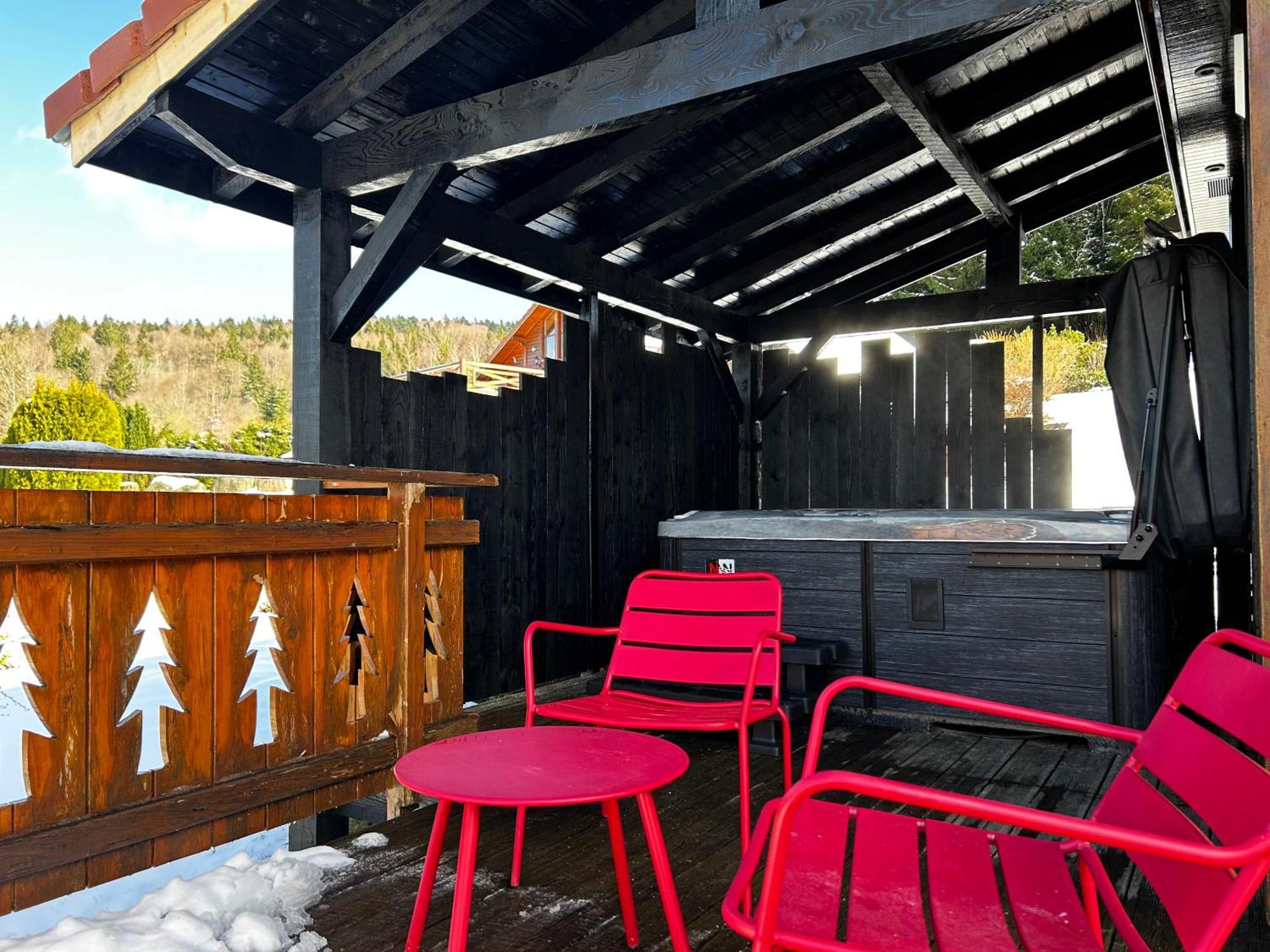 Chalet Avec Jacuzzi Prive, Vue Sur Les Vosges Belfahy Bagian luar foto