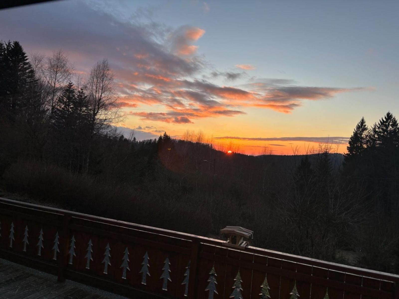 Chalet Avec Jacuzzi Prive, Vue Sur Les Vosges Belfahy Bagian luar foto
